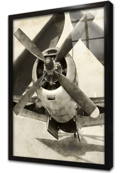Uçak Çerçeveli Cam Tablo