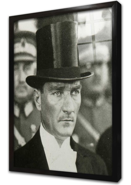 Atatürk Çerçeveli Cam Tablo