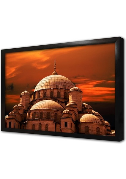 Gün Batımı Istanbul Çerçeveli Cam Tablo