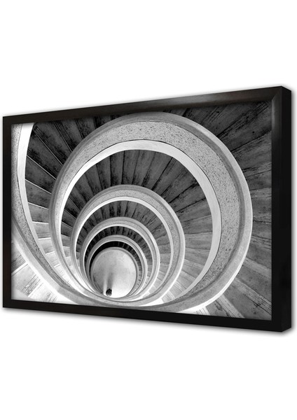 Sarmal Merdiven Çerçeveli Cam Tablo