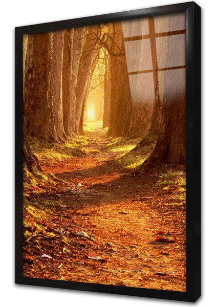 Orman Çerçeveli Cam Tablo