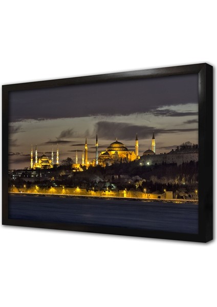 Istanbul Sultanahmed Cami Çerçeveli Cam Tablo
