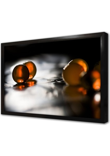 Modern Soyut Tasarım Çerçeveli Cam Tablo