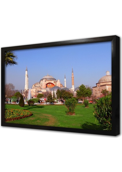 Ayasofya Camii Çerçeveli Cam Tablo