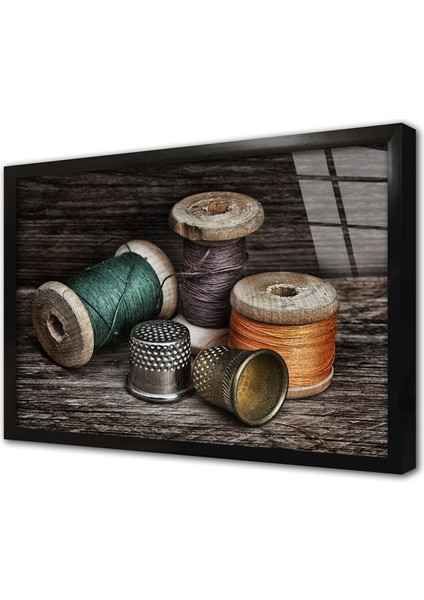 Nakış Çerçeveli Cam Tablo