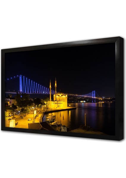 Ortaköy Cami Istanbul Çerçeveli Cam Tablo
