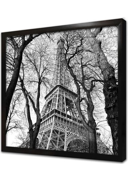 Fransa Eyfel Kulesi Çerçeveli Cam Tablo