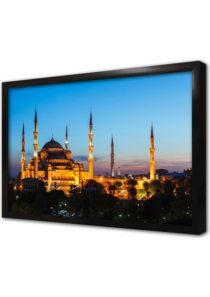 Istanbul Sultanahmed Cami Çerçeveli Cam Tablo