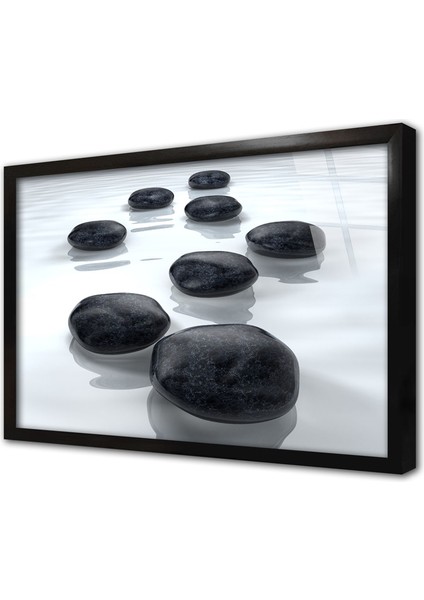 Spa Taşları Çerçeveli Cam Tablo
