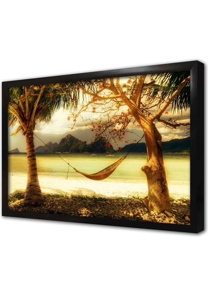 Hamak Keyfi Çerçeveli Cam Tablo