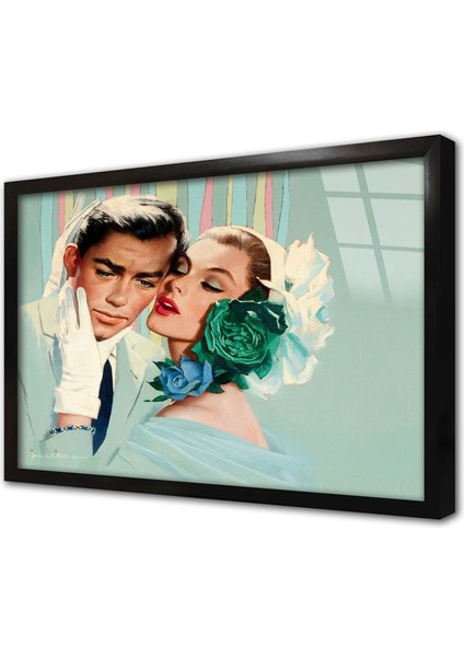 Jon Whitcomb Çerçeveli Cam Tablo