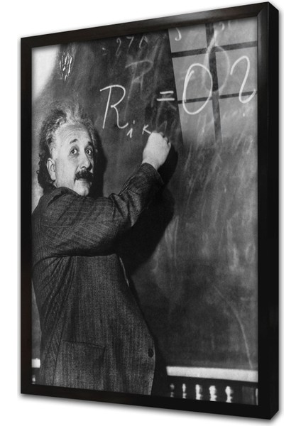 Einstein Çerçeveli Cam Tablo