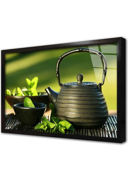 Spa Taşları Çerçeveli Cam Tablo