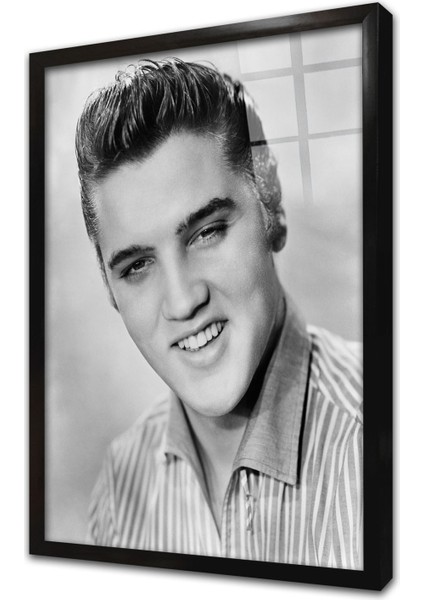 Elvis Presley Çerçeveli Cam Tablo