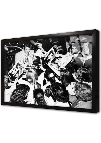 Elvis Presley Çerçeveli Cam Tablo