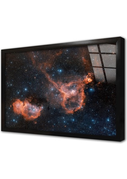 Uzay Teleskobu Görüntüleri Çerçeveli Cam Tablo