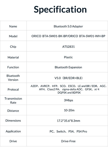 Bluetooth 5.0 Switch, PC, PS4, PS4 Pro Konsol ve PC İçin Kablosuz Kulaklık Hoparlör Bağlantı Adaptörü Siyah