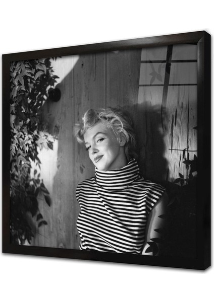 Marilyn Monroe Çerçeveli Cam Tablo