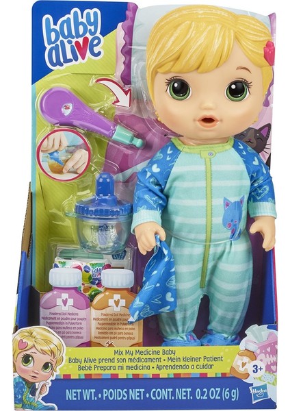 E6937 Baby Alive Bebeğim Hasta Oldu - Sarışın / +3 Yaş