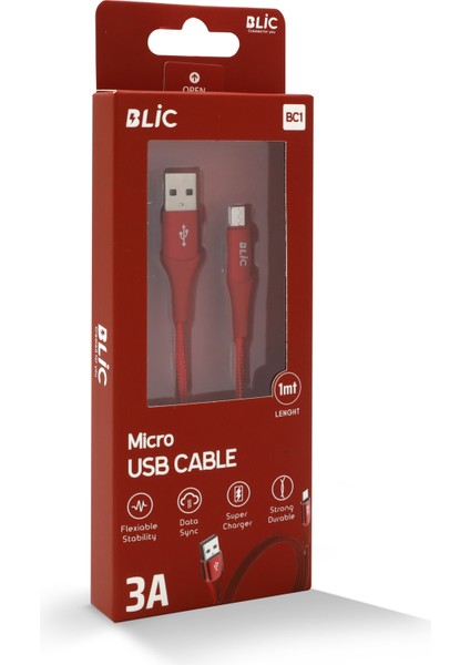 Bc1 Micro USB Şarj Kablosu