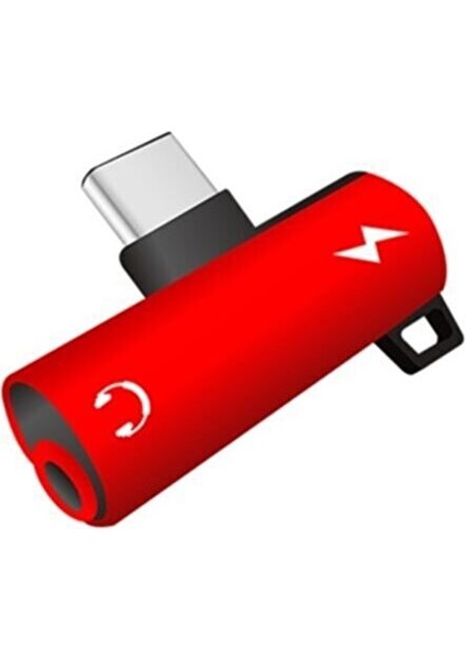 Acpt-06 Type-C'den 3.5mm Kulaklık Çevirici ve Type-C Şarj Aparatı