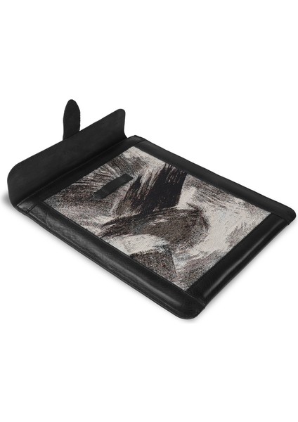Hakiki Deri ve Dokuma Kumaş Tablet Kılıfı iPad Pro 11" Inc - Siyah indirimleri