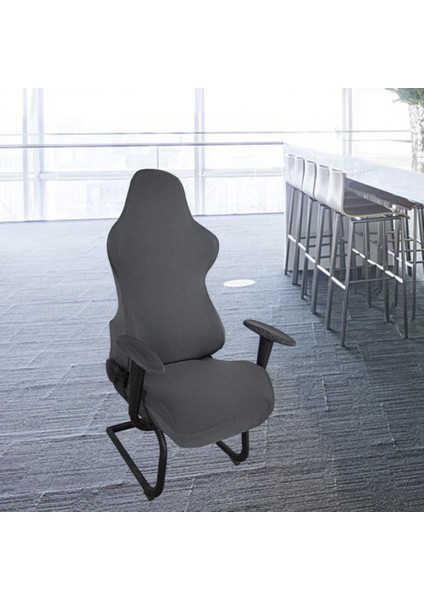 Oyun Sandalyesi Slipcovers Evrensel Katı Yavulma Yarışı Oyun Sandalyesi Koyu Gri (Yurt Dışından) modelleri