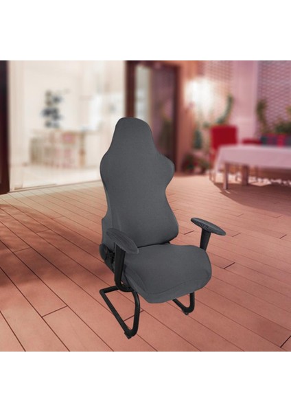Oyun Sandalyesi Slipcovers Evrensel Katı Yavulma Yarışı Oyun Sandalyesi Koyu Gri (Yurt Dışından) indirimleri