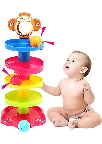 Huanger Ball Kazık Kulesi Bebek Oyuncakları Çıngıraklar 0 24MONTHS Çocuklar Yenidoğan Çıngıraklar ve Cep Telefonları (Yurt Dışından)