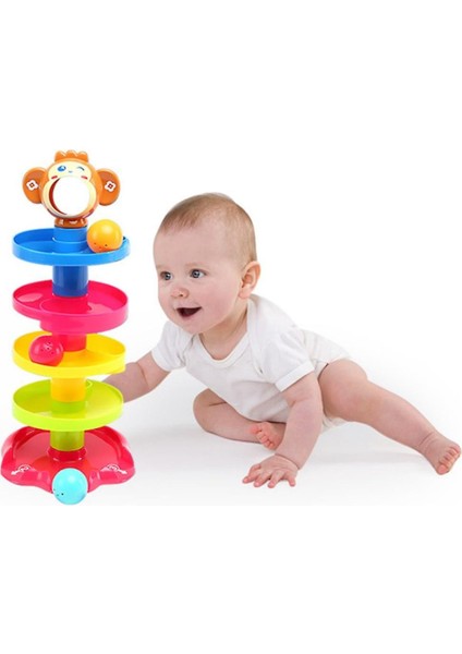Huanger Ball Kazık Kulesi Bebek Oyuncakları Çıngıraklar 0 24MONTHS Çocuklar Yenidoğan Çıngıraklar ve Cep Telefonları (Yurt Dışından) modelleri