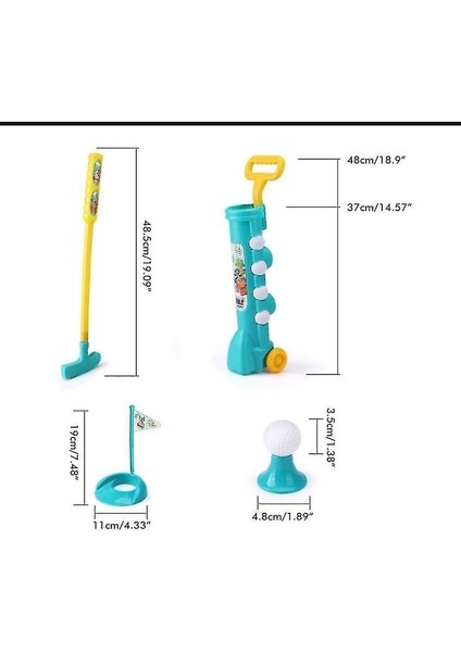 Çocuk Golf Kulüpleri Seti, 1 Golf Sepeti, 3 Golf Kulübü, 2 Uygulama Delikli Golf Oyuncak (Yurt Dışından) fiyatları