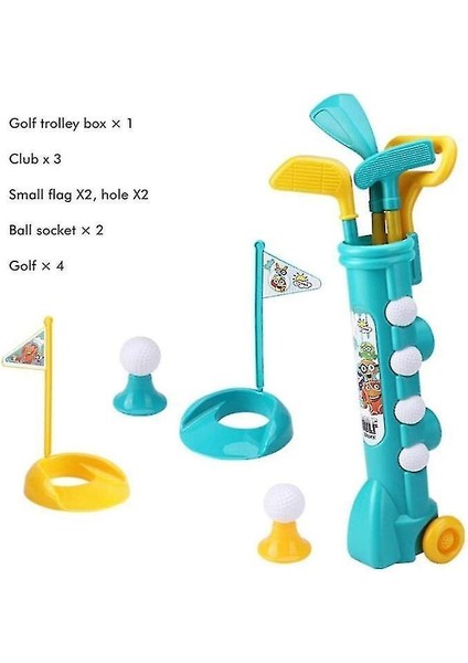 Çocuk Golf Kulüpleri Seti, 1 Golf Sepeti, 3 Golf Kulübü, 2 Uygulama Delikli Golf Oyuncak (Yurt Dışından) indirimleri