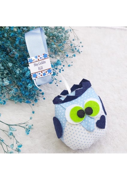 30 Adet Peluş Baykuş Erkek Bebek Doğum Lik