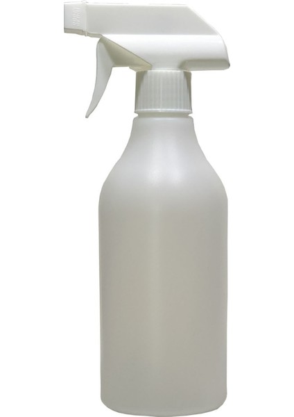 Boş Polietilen Şişe 500 ml + Sprey Valf Takım 10 Adet Beyaz Trigerli