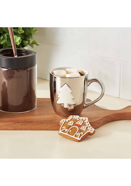 Happy New Year Yılbaşı Silver Çam Mug-kupa 415 ml
