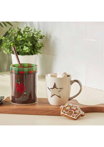 Happy New Year Yılbaşı Silver Yıldız Mug 415ml