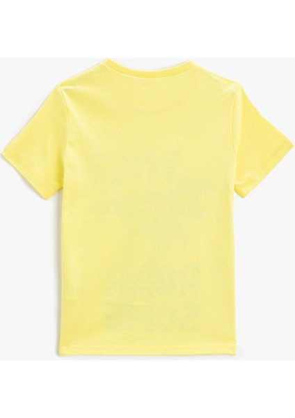 2Ykb16251Ok Bisiklet Yaka NormalKalıp Baskılı Sarı Erkek Çocuk T-Shirt fiyatları
