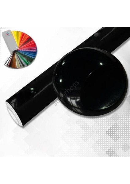 Parlak Si̇yah Folyo 61 cm x 4 mt