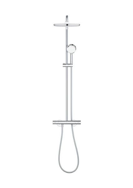 Tempesta Cosmopolitan System 250 Duvara Monte Termostatik Bataryalı Duş Kolonu, Krom-Beyaz - 26670000