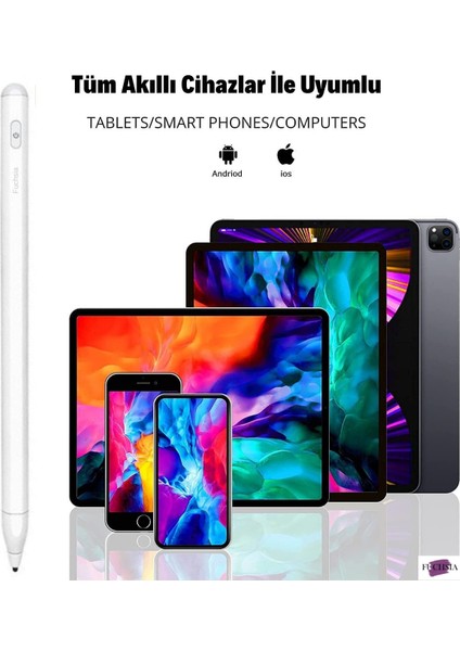 Apple, iPhone, iPad Pro, Mini, Air, Android, Microsoft, Surface İçin FSKL02 Dokunmatik Şarjlı Akıllı Kalem