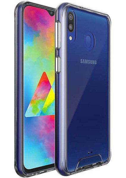 Samsung Galaxy M20 Kılıf Şeffaf Sararmaz Gard Silikon