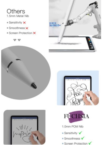 Dijital Teknik Çizim Kalemi FSKL02 Kapasitif Kalem Ince Noktalı Stilist Kalem fiyatları