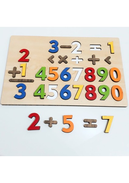 Eğitici Ahşap 3 Boyutlu Türkçe Harf Rakam Seti Bultak Puzzle fırsatları