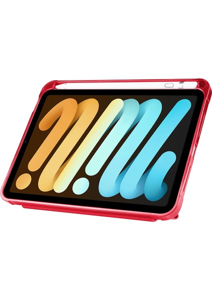 Apple iPad Mini 6. Nesil 2021 Uyumlu Kılıf Kalem Bölmeli Akıllı Kapak Standlı Kılıf Smart Cover indirimleri