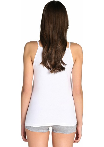 Kadın Ince Askılı Güpürlü Atlet 0139-BEYAZ modelleri