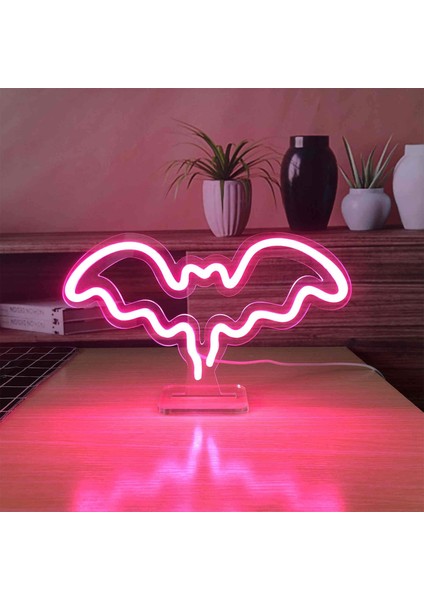 Batman Neon LED Dekoratif Masa ve Gece Lambası