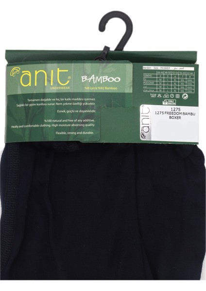 1275 Freedom Bambu Erkek Boxer Siyah