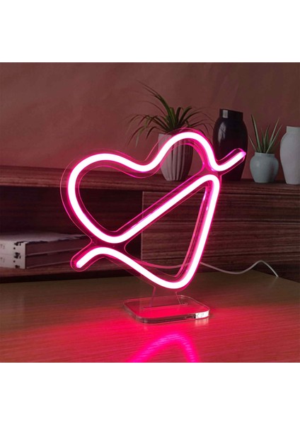 Kalp ve Ok LED Dekoratif Masa ve Gece Lambası fiyatları