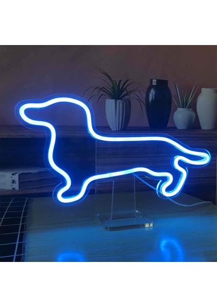 Köpek LED Dekoratif Masa ve Gece Lambası