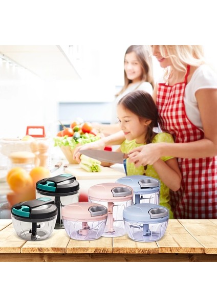 Manuel Gıda Sebze Doğrayıcı Blender 500ML-MAVI (Yurt Dışından)